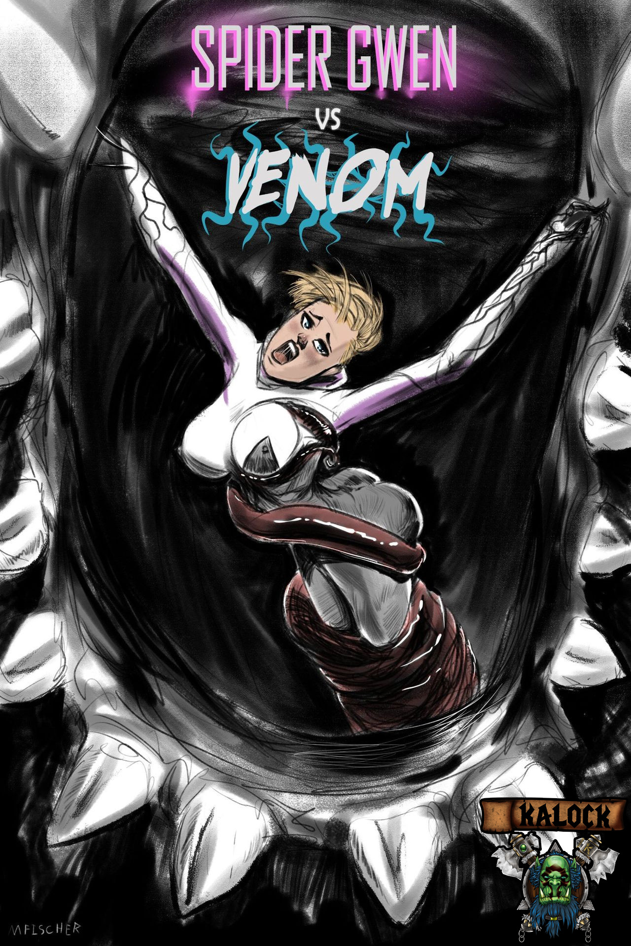 [meinfischer] Spider-Gwen Vs Venom (Spiderman)