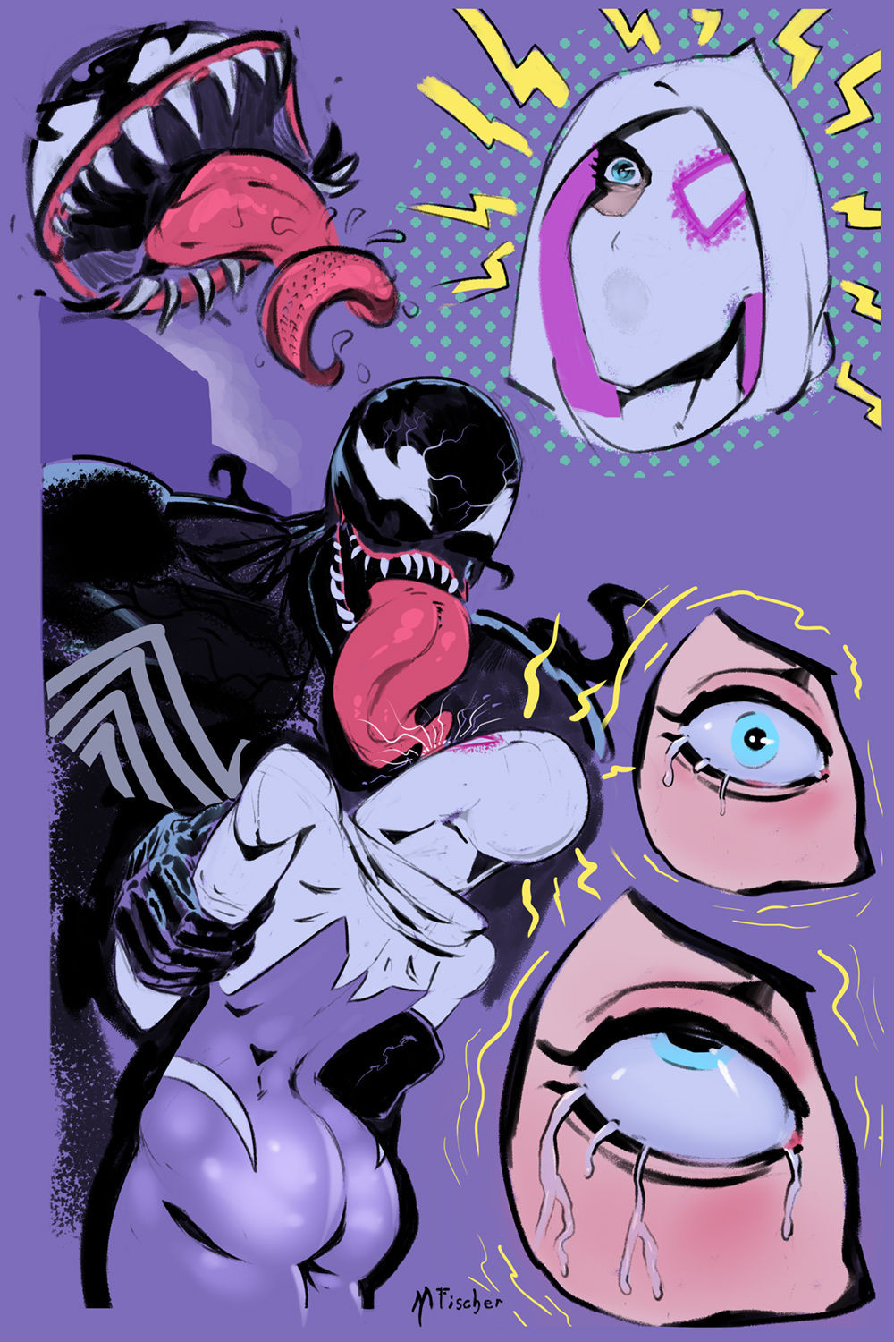 [meinfischer] Spider-Gwen Vs Venom (Spiderman)