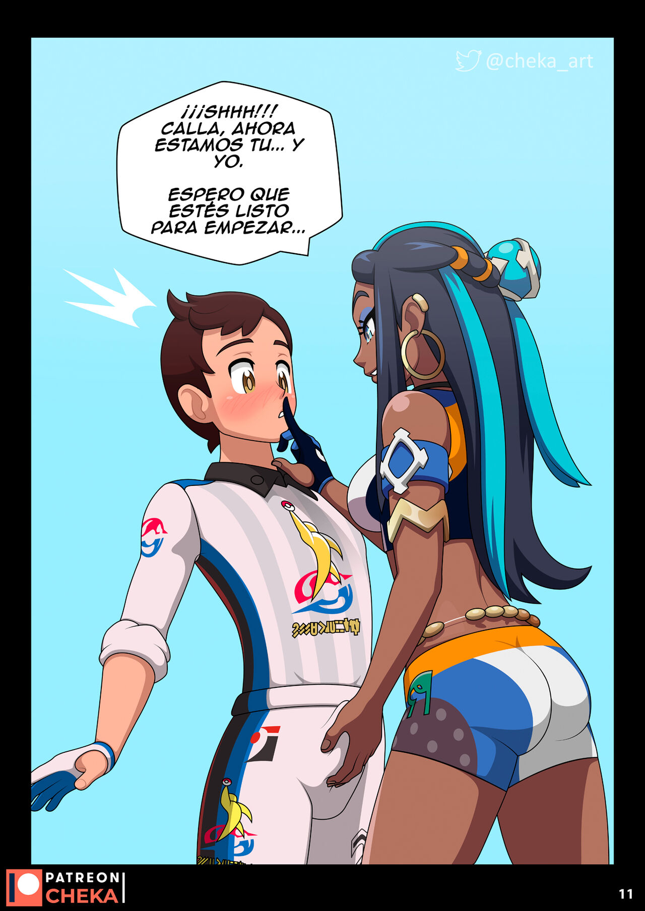 [Cheka.art] Nessa Battle Gym Part 2 (Pokémon Sword and Shield)