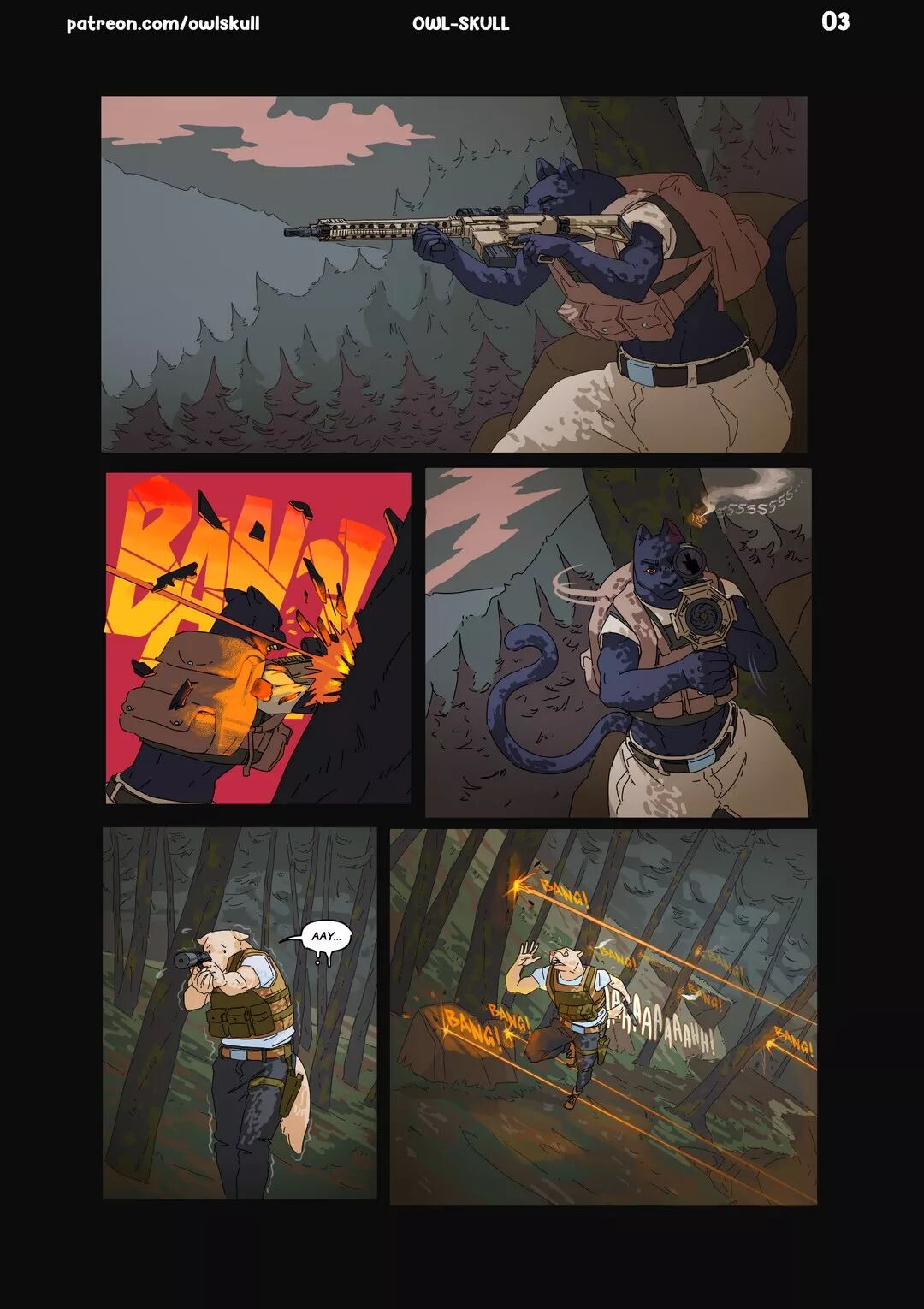 [Owl-Skull] Outside in the Contract (Comic Porn)