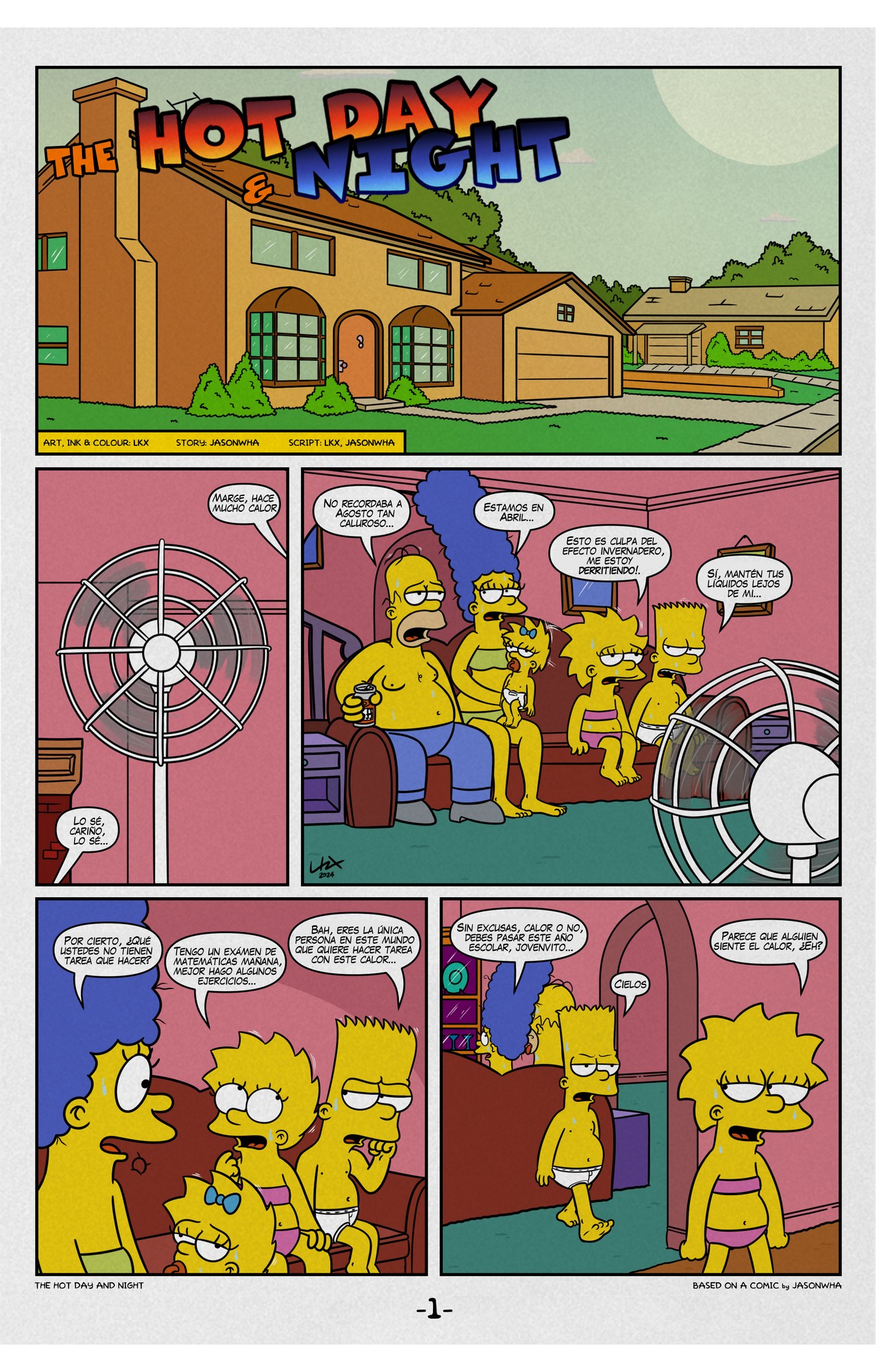 [Lakikoopax] The Hot Day and Night (The Simpsons)