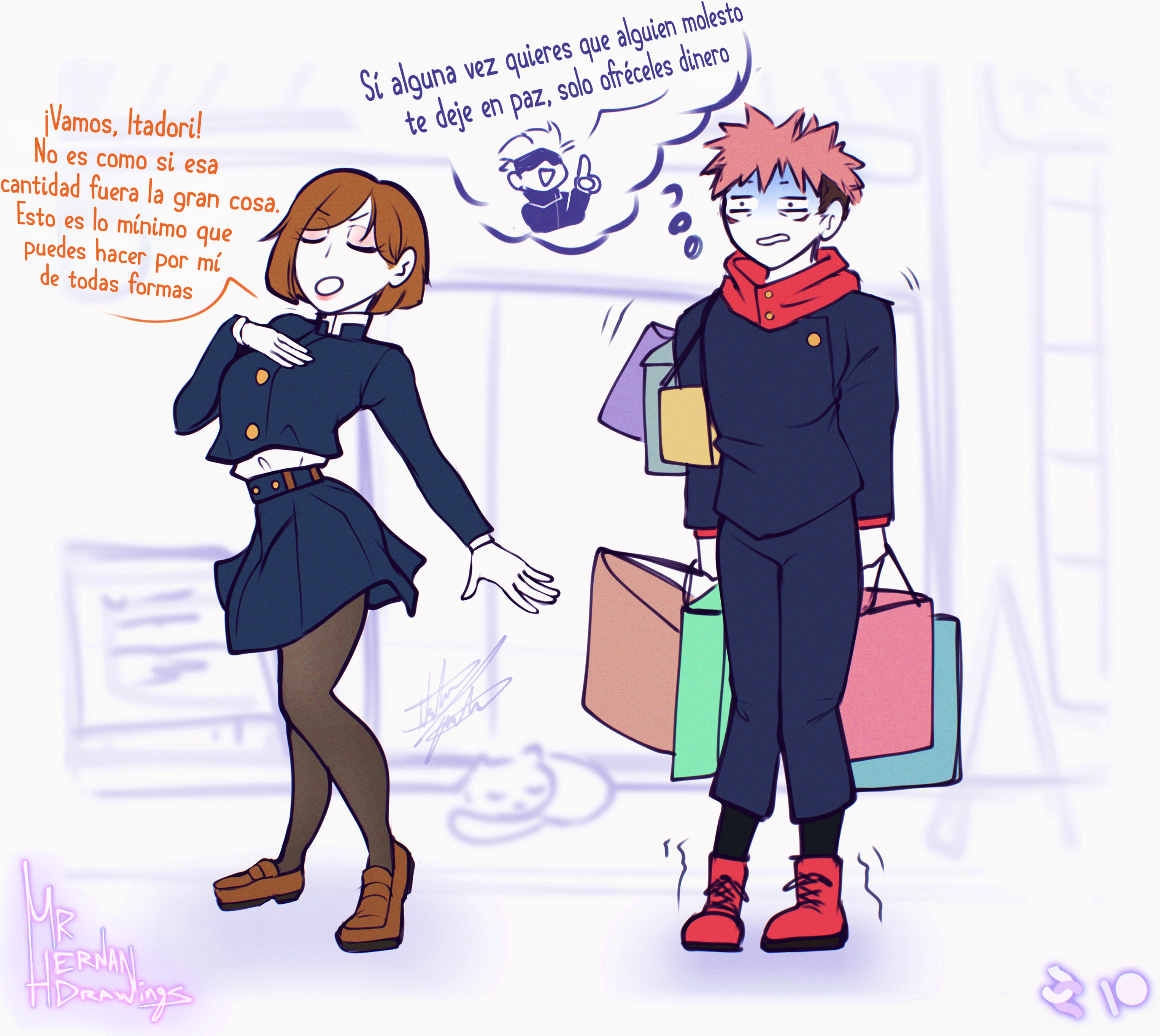 [MrHernanDrawings] Día de Compras (Jujutsu Kaisen)