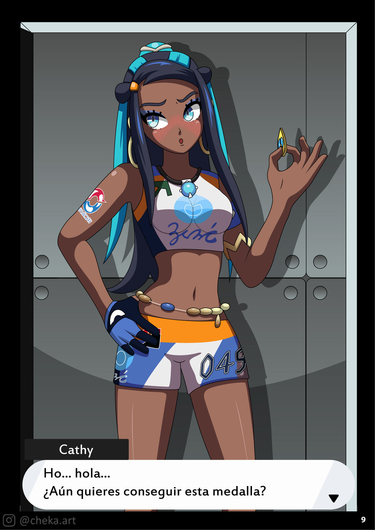 [Cheka.art] Nessa Battle Gym (Pokémon Sword and Shield)