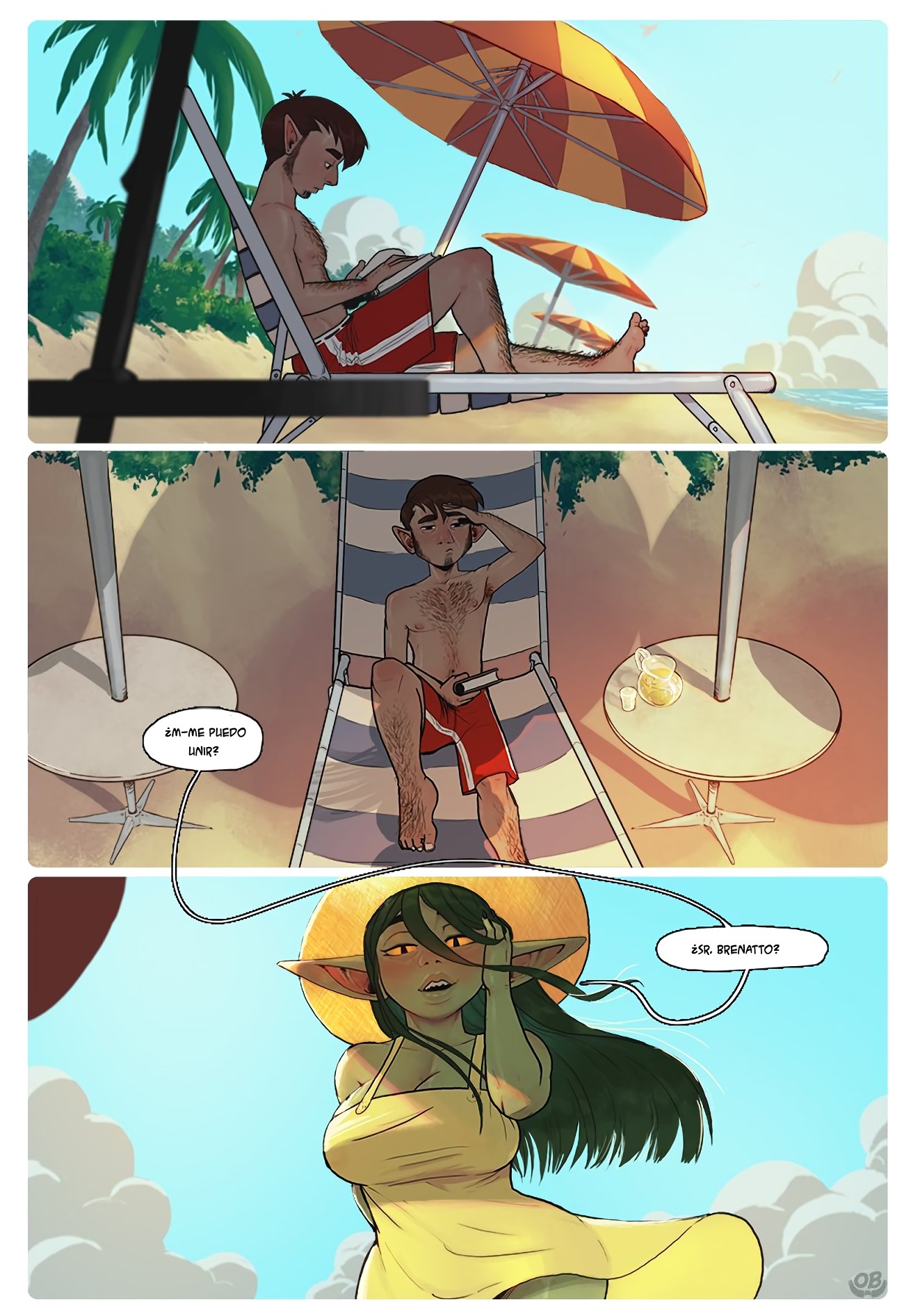 [Orcbarbies] Beach Day in Xhorhas (Cómics Pornos)