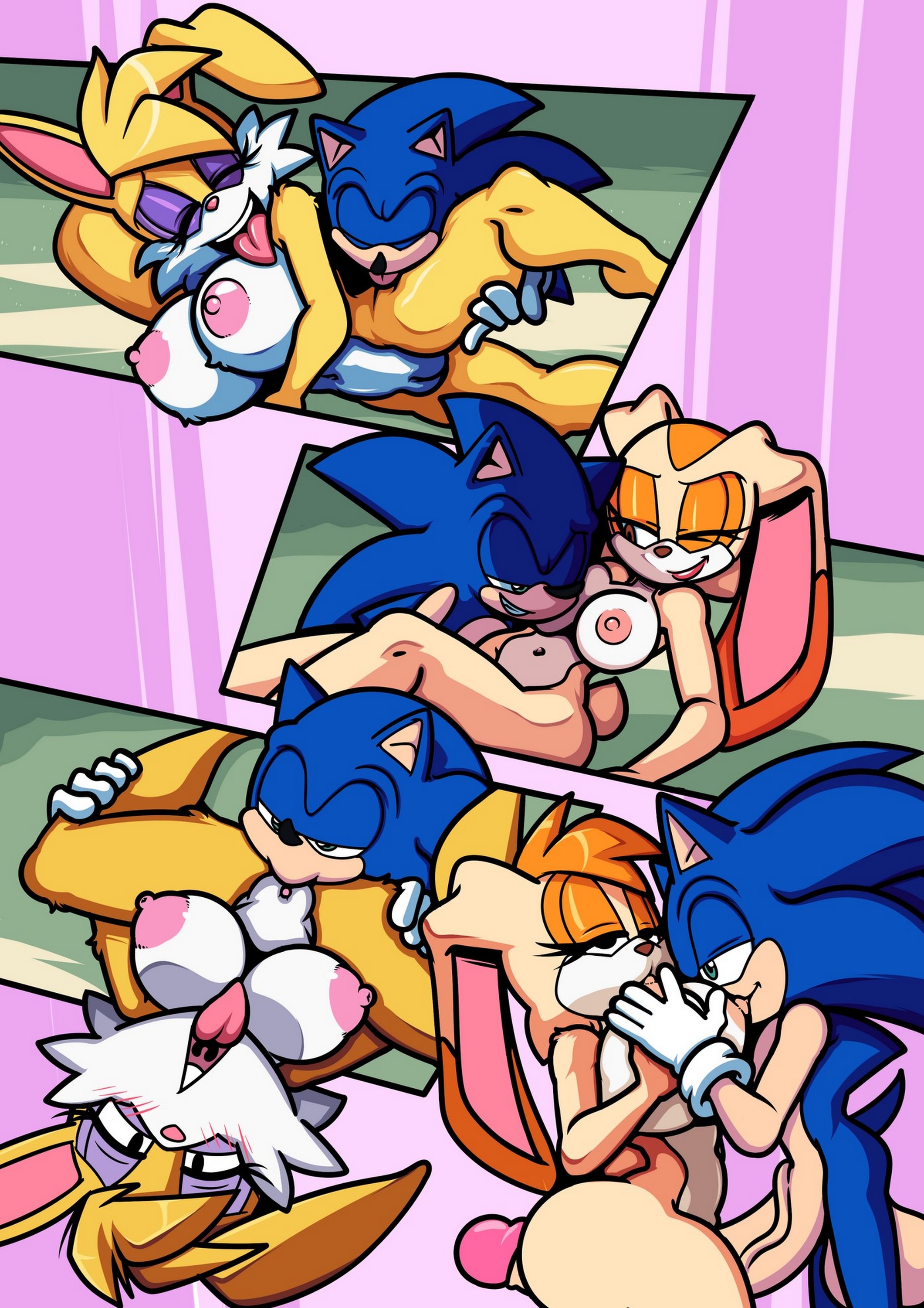 [Superbunnygt] Sonic Girls Easter (Sonic the Hedgehog)