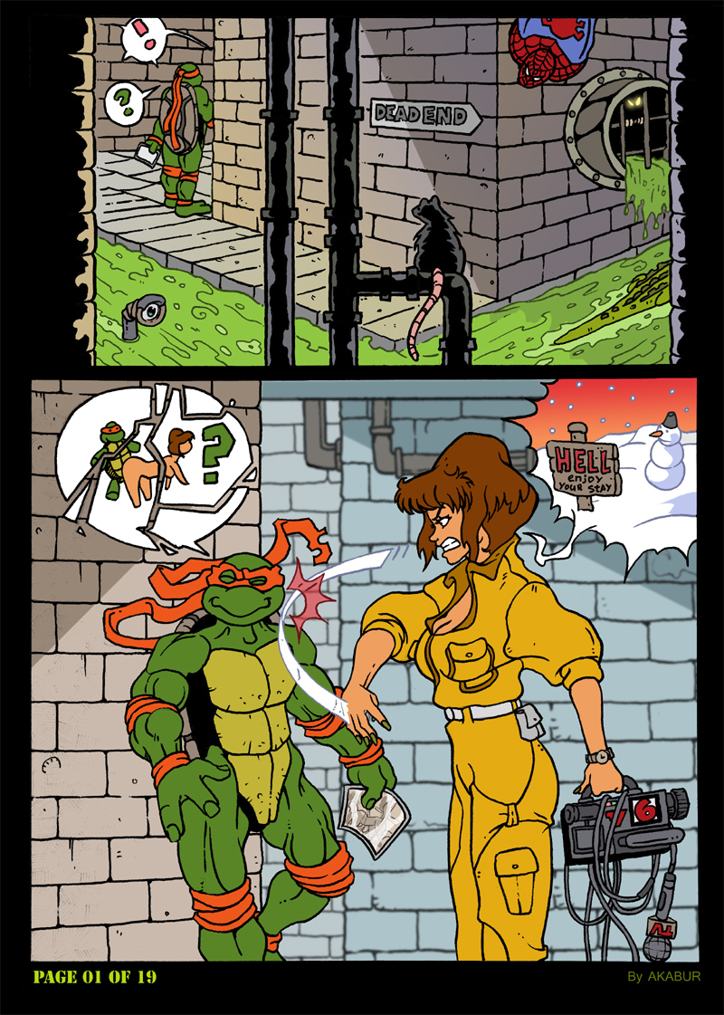 [Akabur] The Slut From Channel Six: Parte 2 (Teenage Mutant Ninja Turtles)