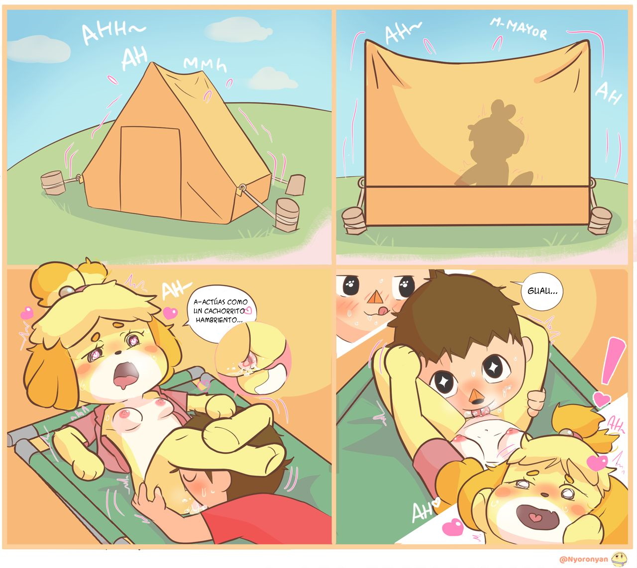 [Nyoronyan] Oncen Time to Isabelle (Animal Crossing)