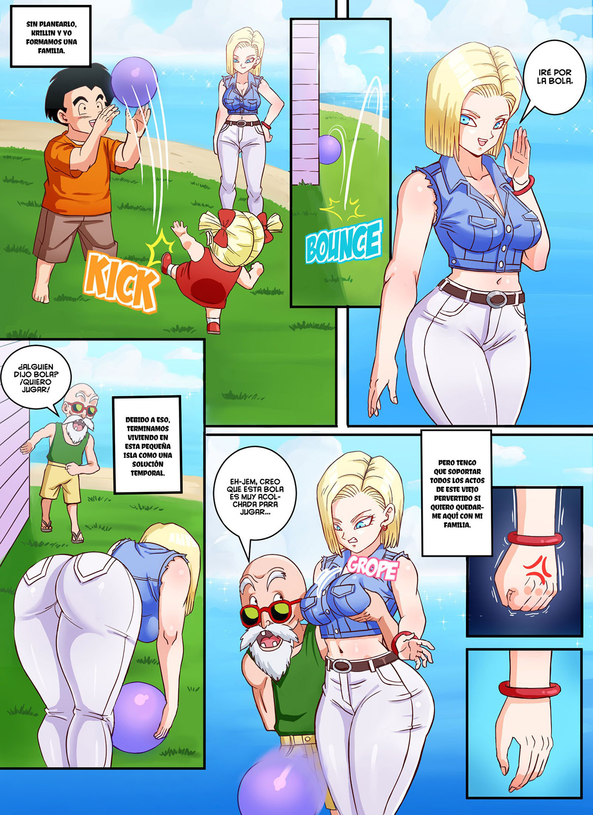 [Pink Pawg] ANDROID 18 x ROSHI (Dragon Ball Z)