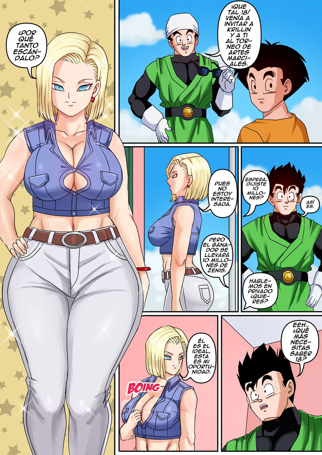 [Pink Pawg] ANDROID 18 y GOHAN parte 1 (Dragon Ball Z)