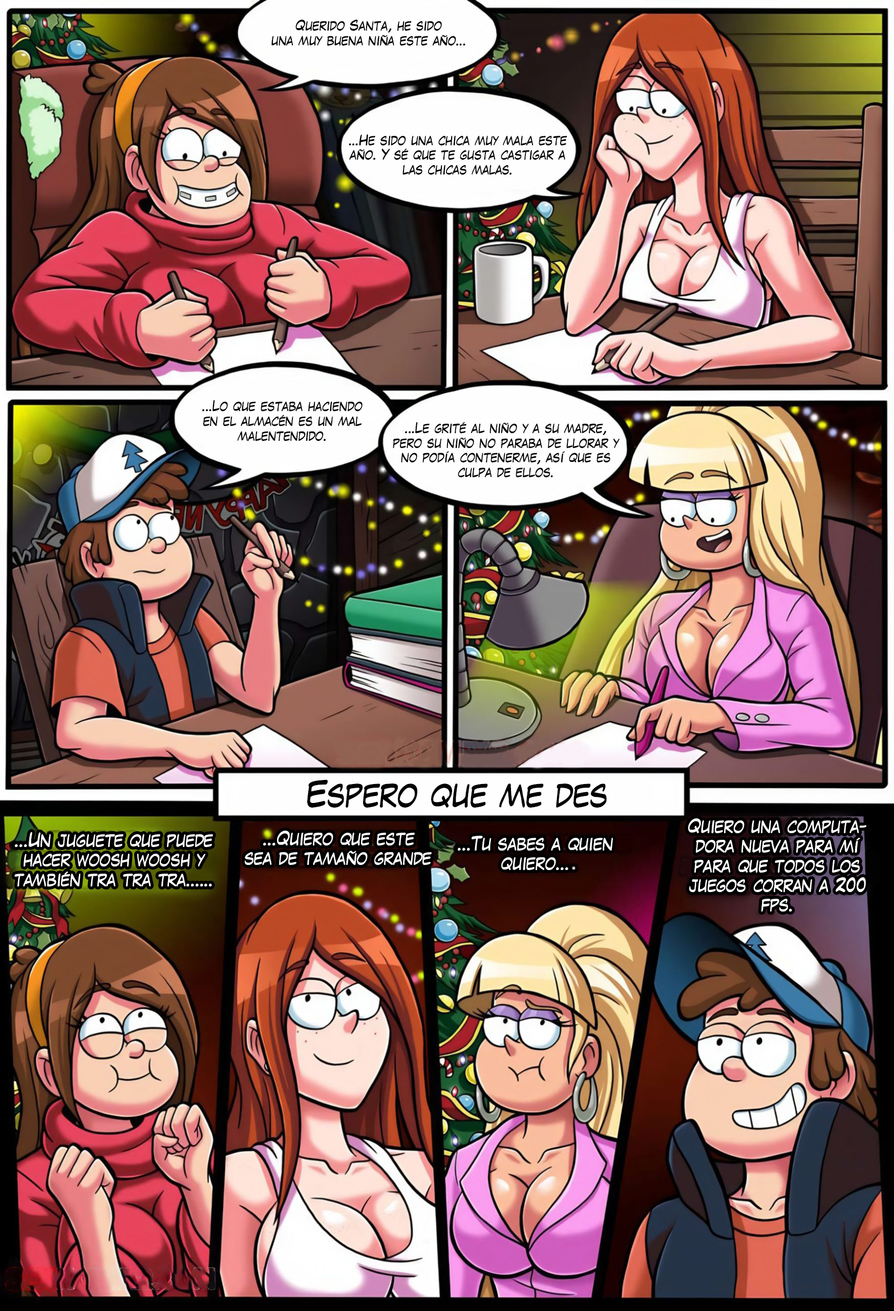 [Jonh Doe] Celebrate Gravity Falls: New Year Party with a Pink Bear