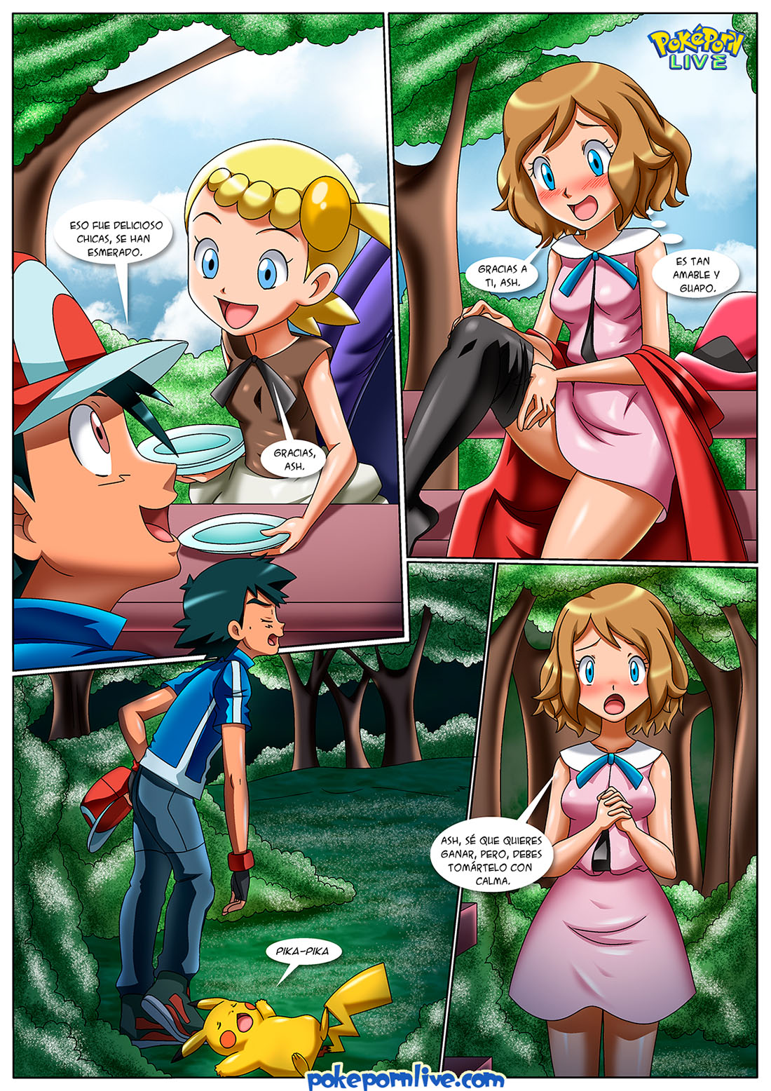 [Palcomix] KALOS Threesome (Pokémon)