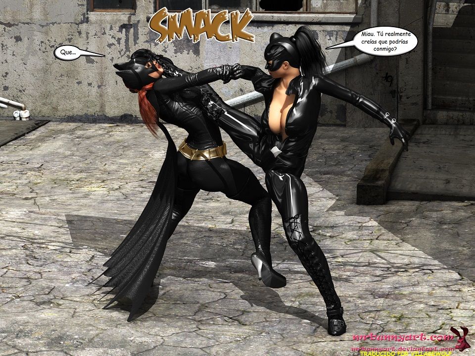 [MrBunnyArt] Batgirl vs Cain (Batman)