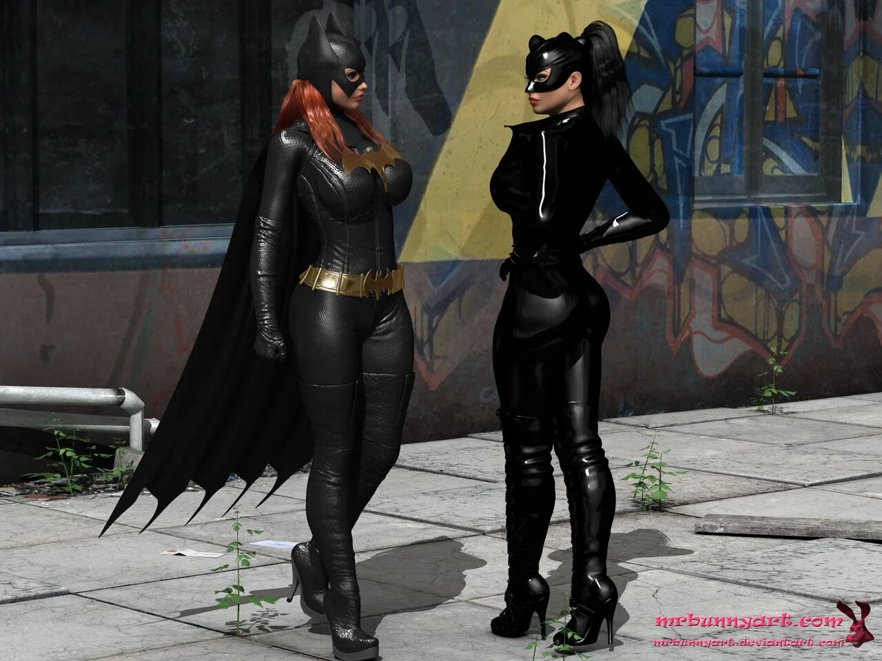 [MrBunnyArt] Batgirl vs Cain (Batman)