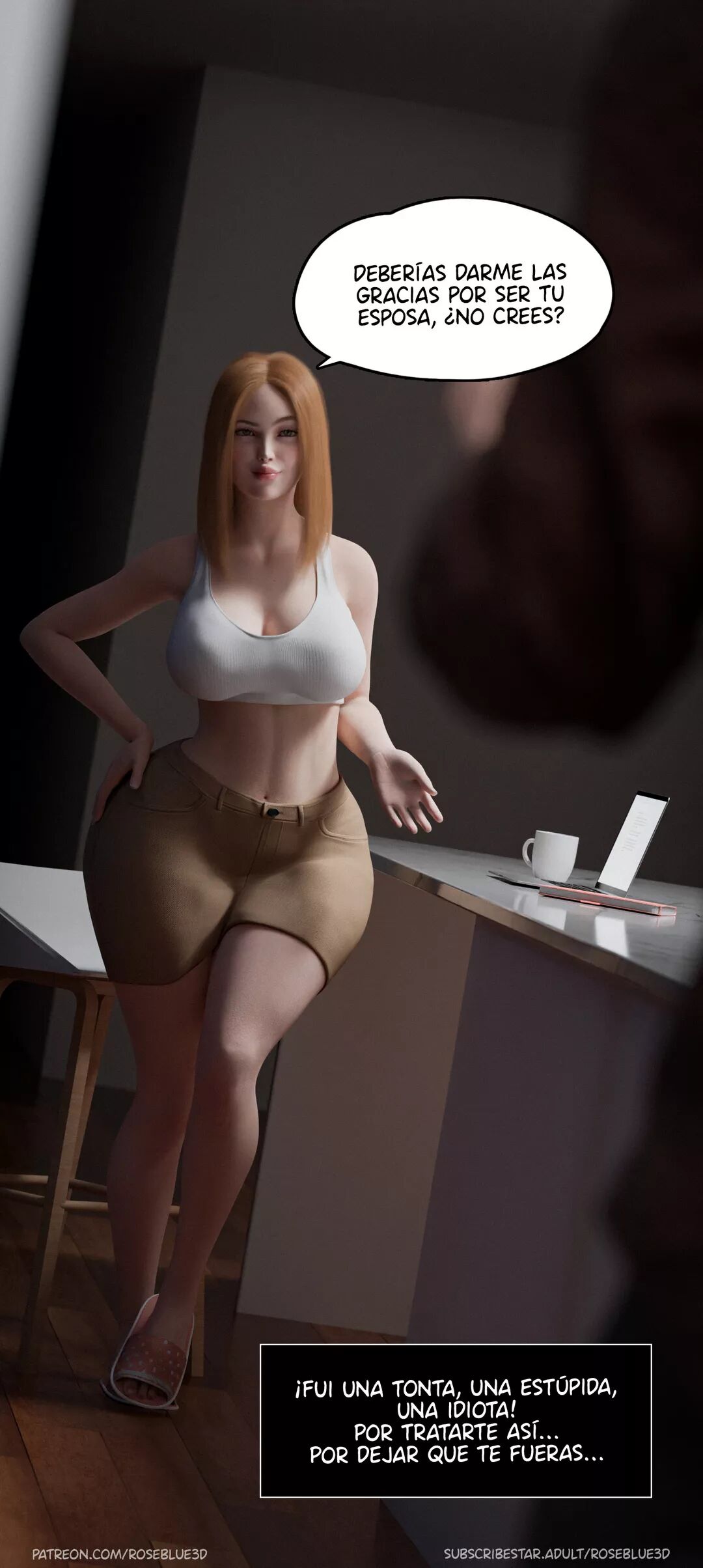 [Roseblue3D] La VIUDA de mi VECINA parte 30 (Comic Porn)