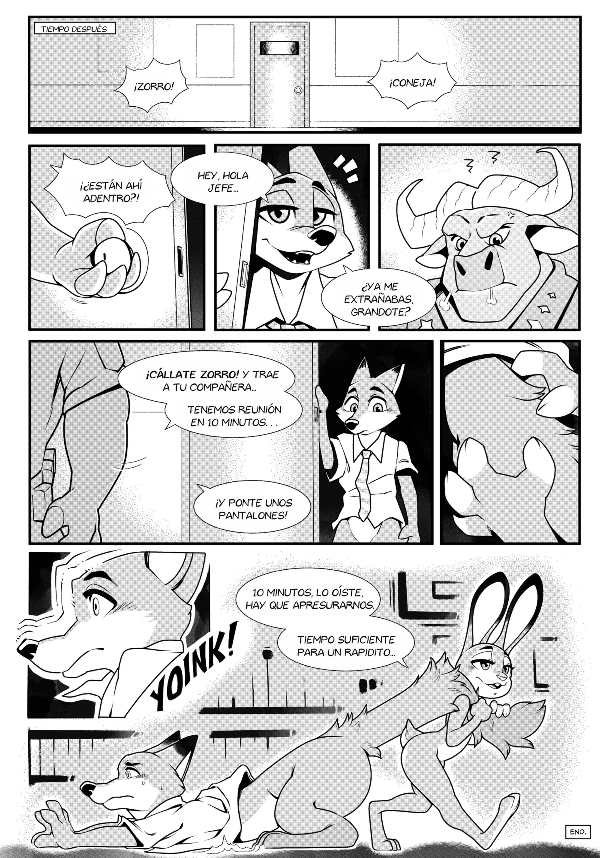 [Azurei] Judy Hopps x Nick Wilde B&W (Zootopia)