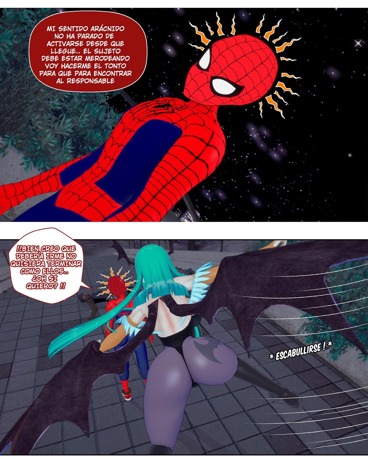 [NFT_Waifuz] SPIDEY x MORRIGAN (Comic Porn)