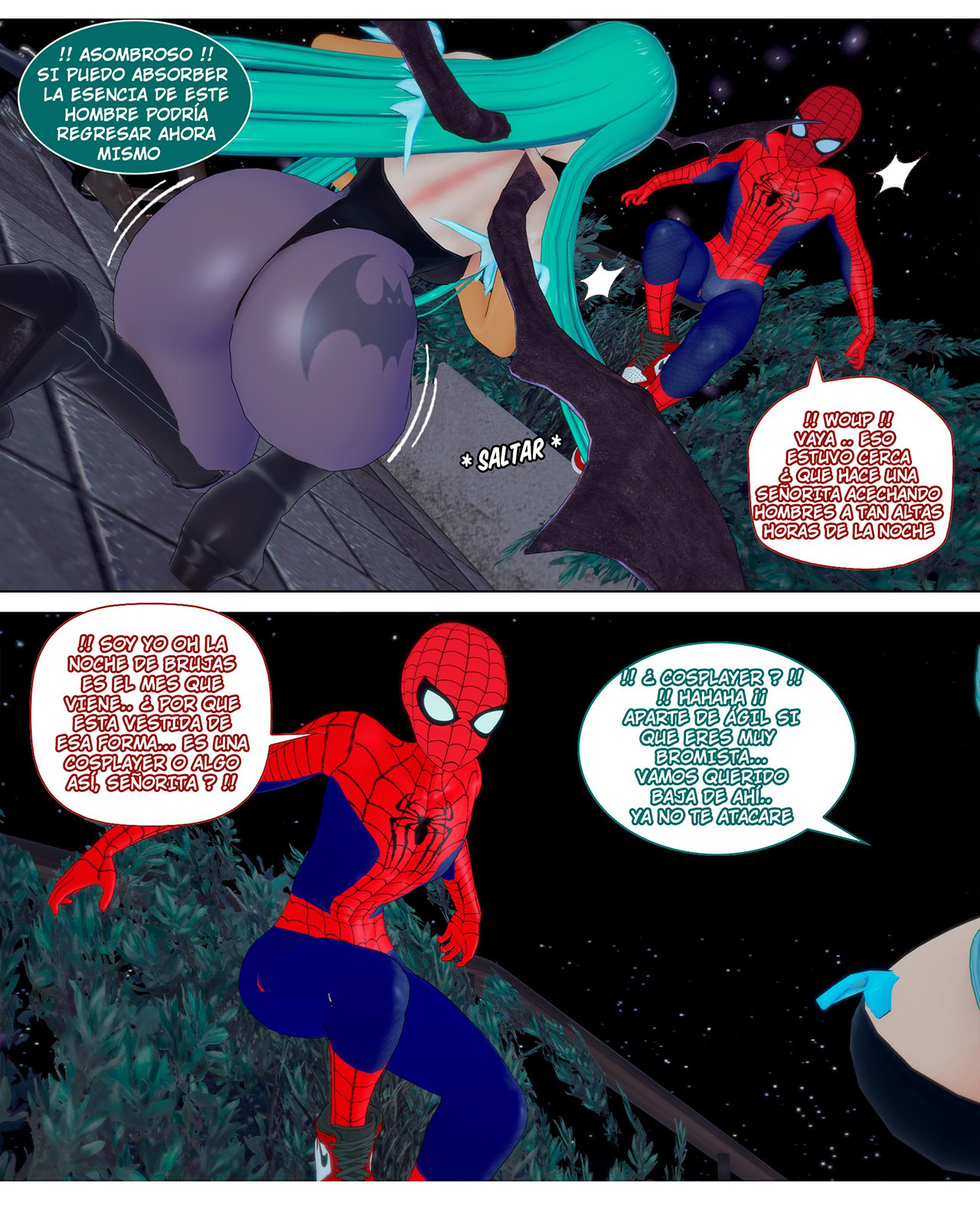 [NFT_Waifuz] SPIDEY x MORRIGAN (Comic Porn)