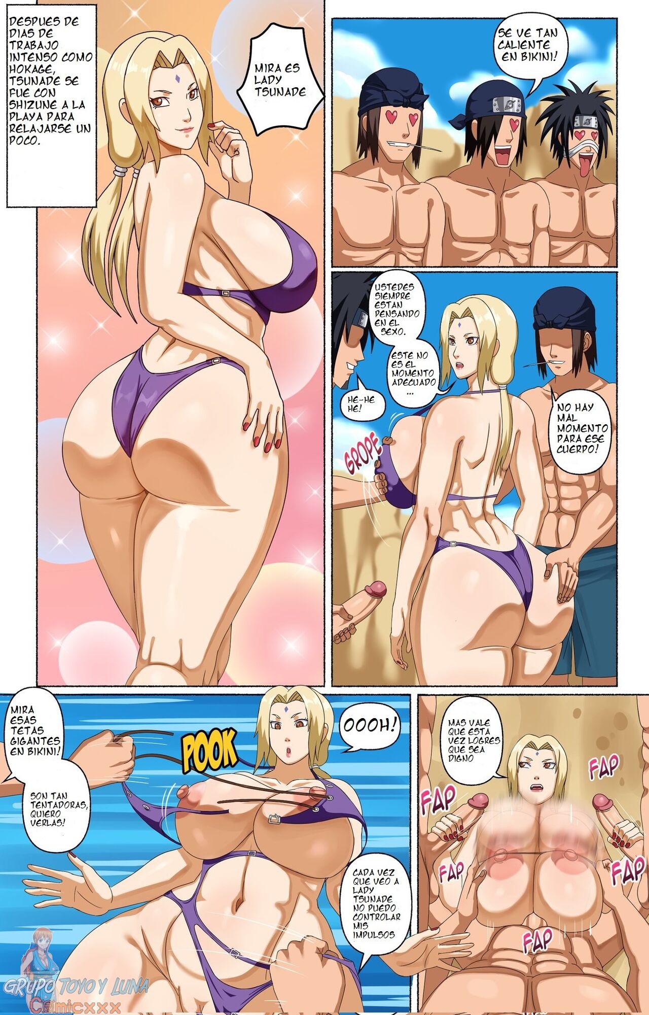 [Pink Pawg] TSUNADE and her Assistants (Naruto)