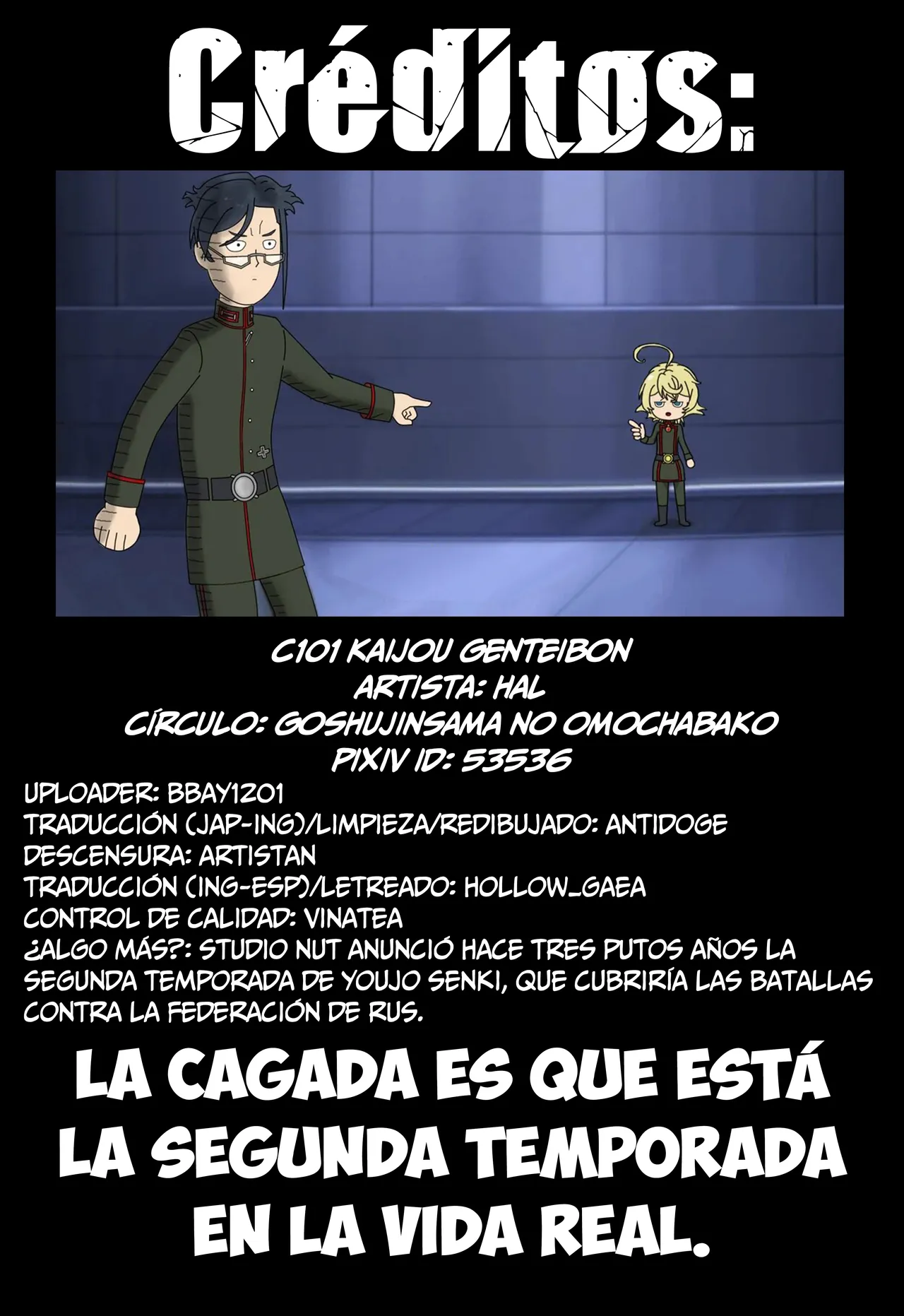 (C101) [Goshujinsama no Omochabako (hal)] C101 Kaijou Genteibon | Libro Limitado del C101 (youjo senki | saga of tanya the evil)