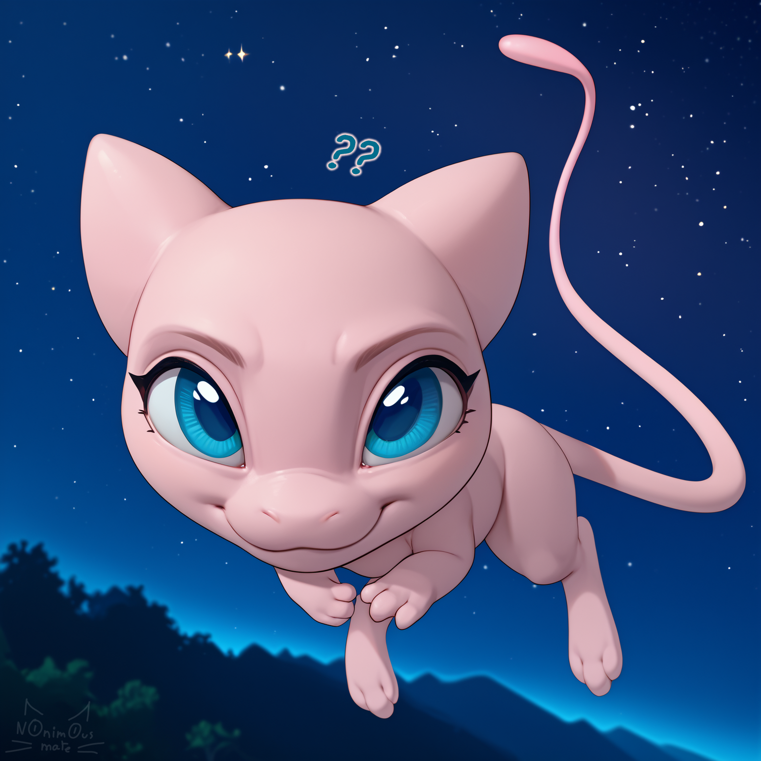 [Nonimousmate] Mew X Mewtwo Noche de Pelea (Pokémon)