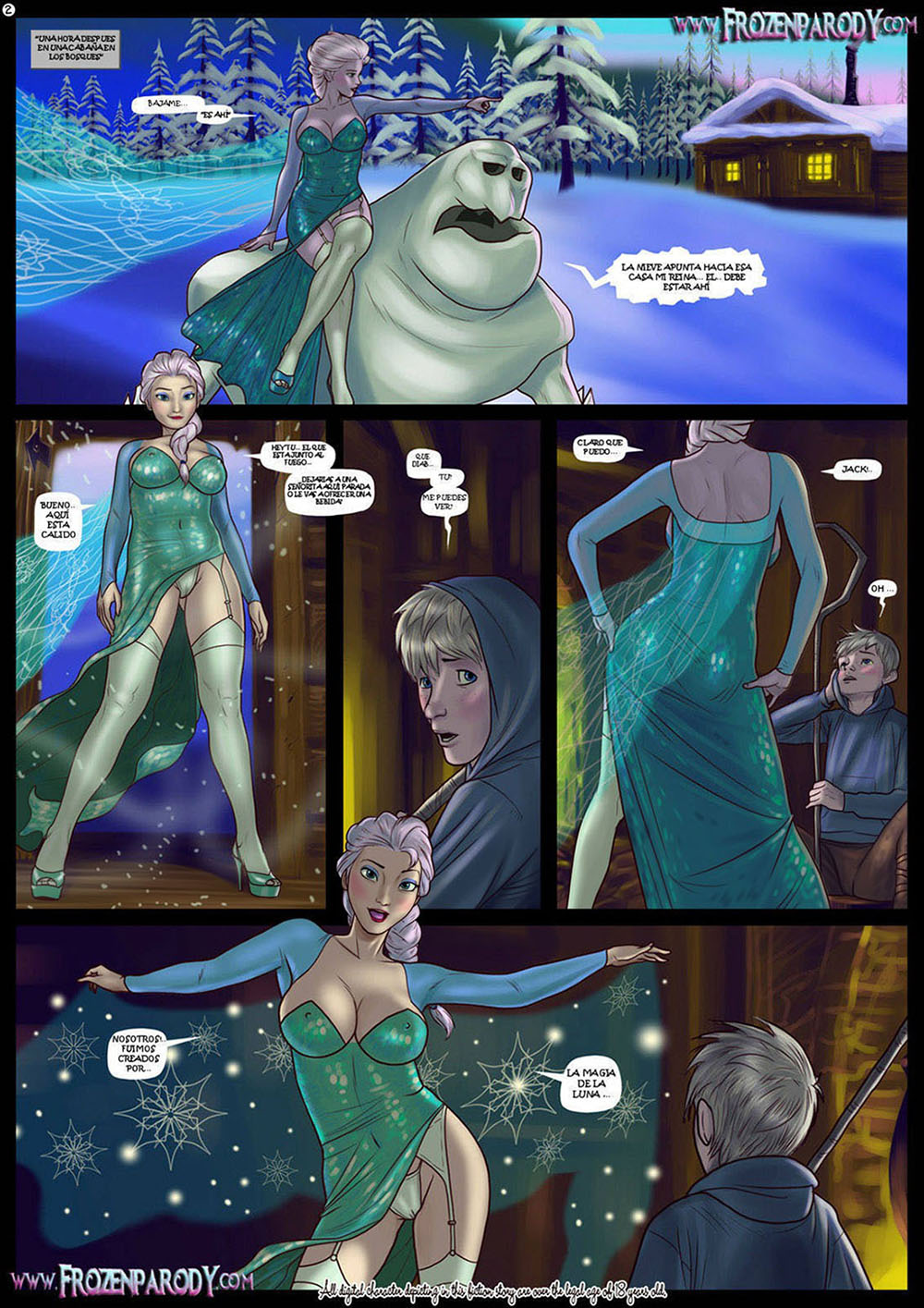 [FrozenParody] Elsa meet Jack (Frozen & Raise of the Guardians)