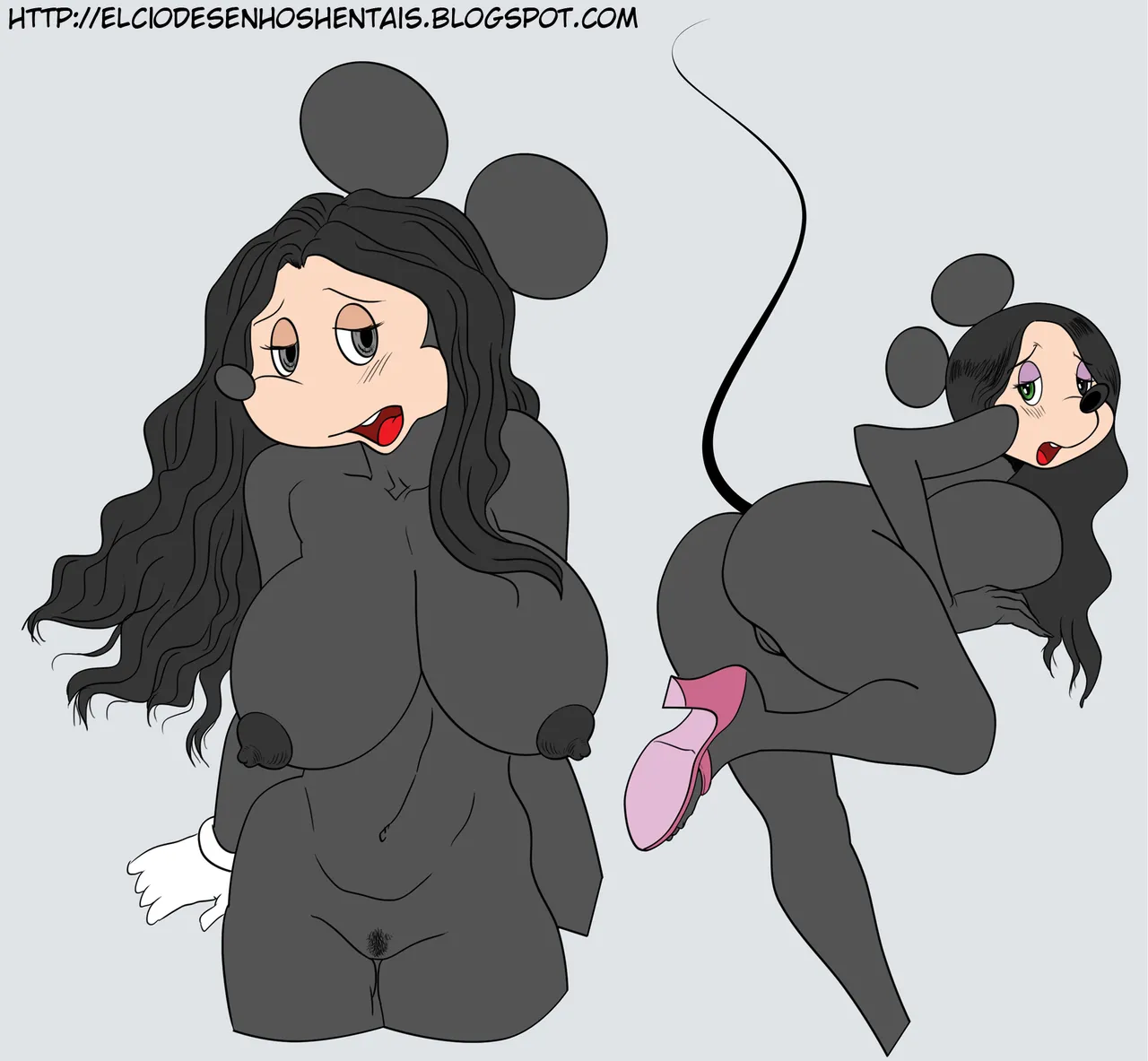 [Hellcio] Minie popozuda – Minnie pechugona (Mickey Mouse)