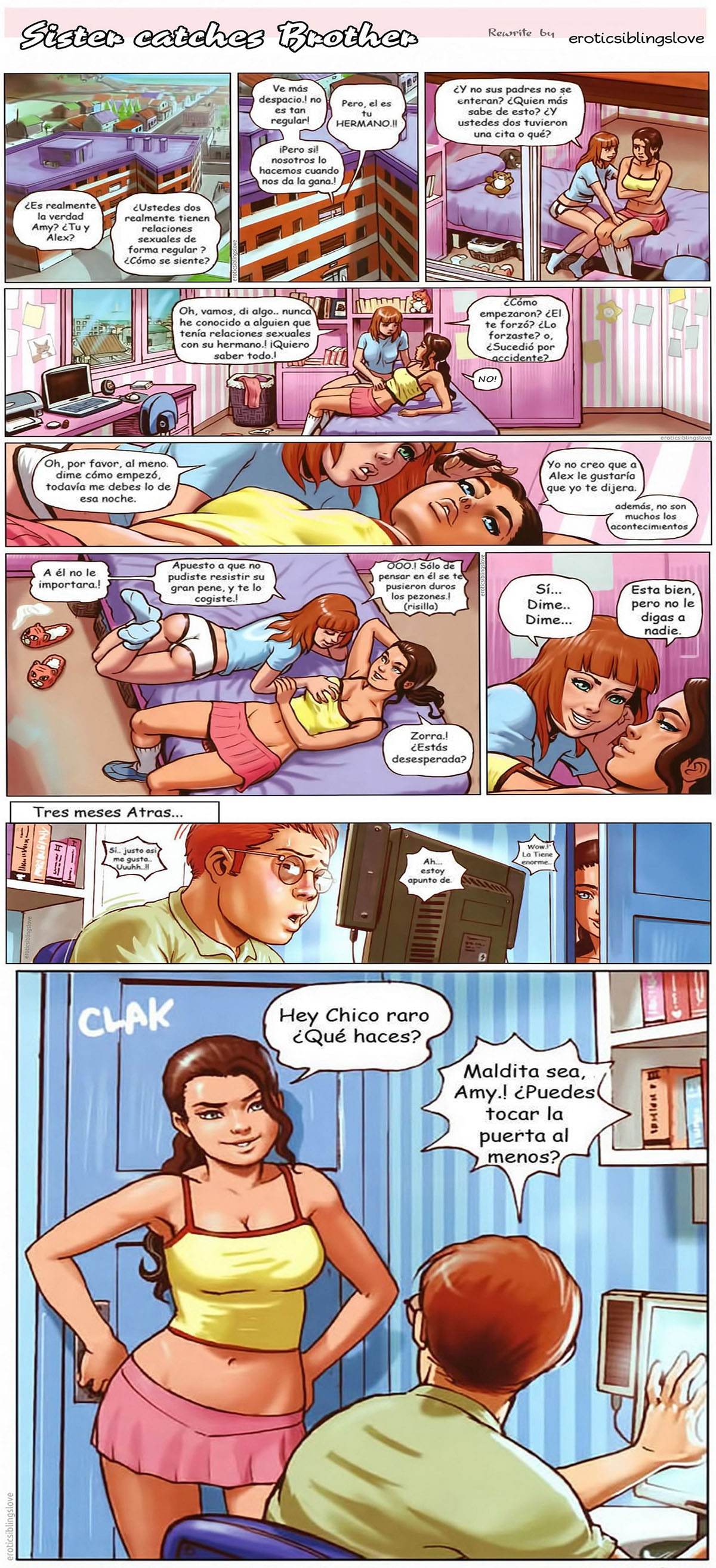 [Atilio Gambedotti] Sister Catches Brother (Comics Porn)